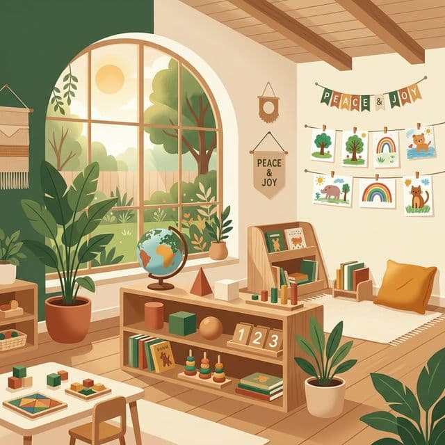 Montessori classroom — warm and welcoming